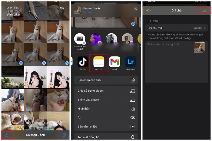 Ẩn ảnh bằng ứng dụng ghi chú