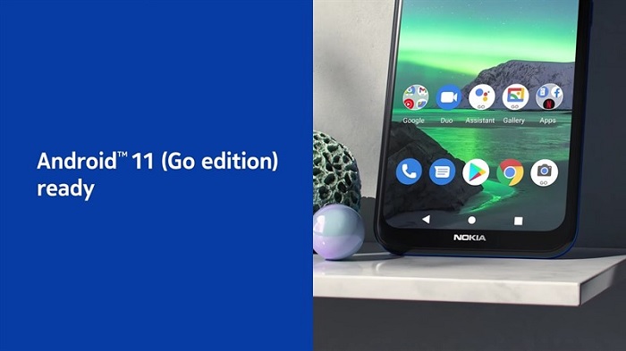 Nokia 1.4 chạy trên hệ điều hành Android 11 (Go edition)
