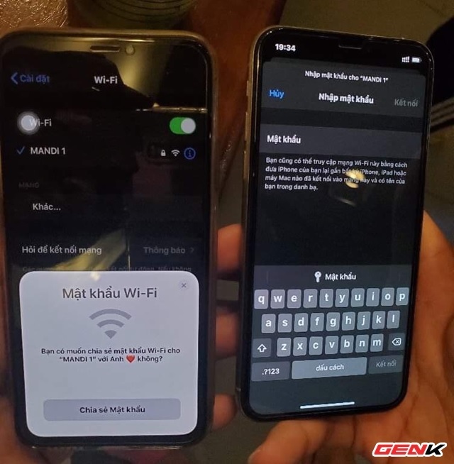 Cách chia sẻ mật khẩu wifi