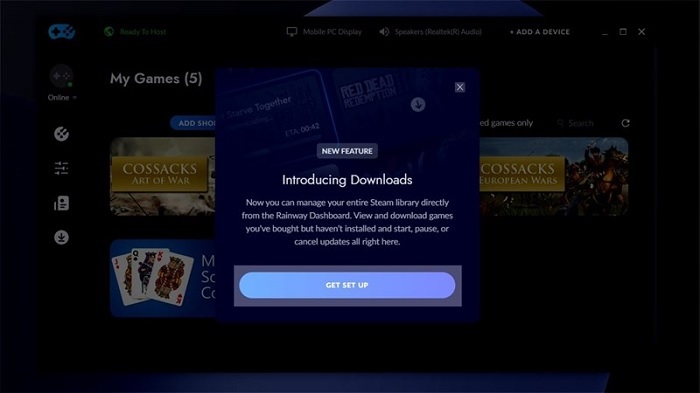 Nhấn vào Get Set Up