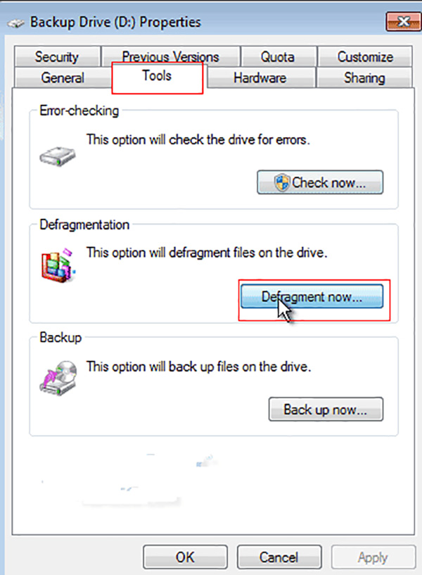 Khắc phục phân mảnh ổ cứng (1)