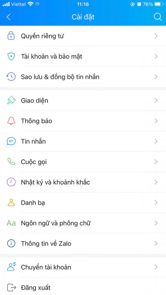 Cách ẩn hiển thị trạng thái "vừa mới truy cập" trên Zalo (1)