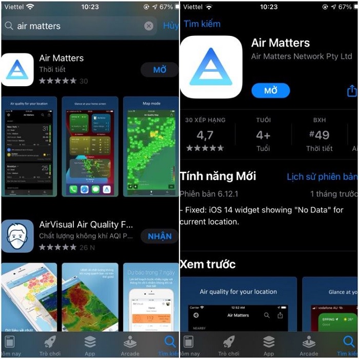 Ứng dụng Air Matters
