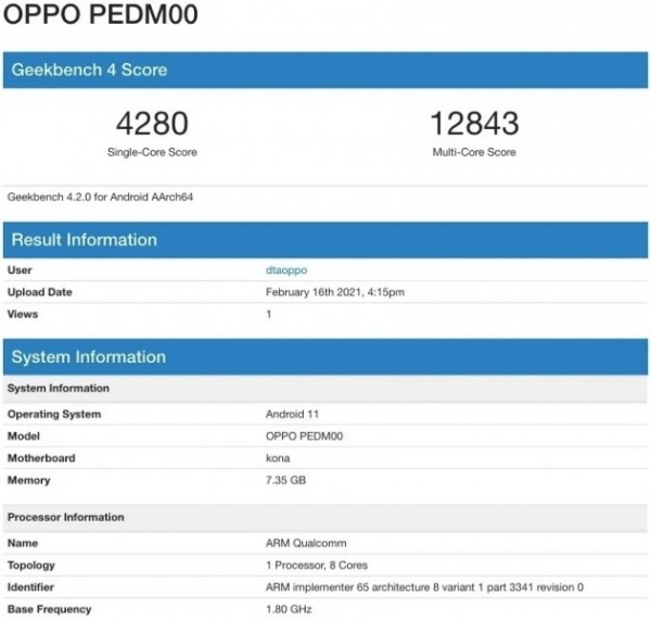 Điểm hiệu năng của OPPO Find X3