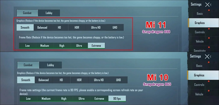 Xiaomi Mi 11 chưa hỗ trợ 90 FPS trong PUBG Mobile