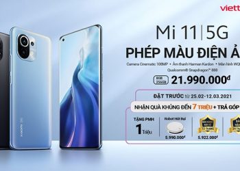 Viettel Store chính thức mở đặt trước Xiaomi Mi 11 5G nhận quà khủng đến 7 triệu đồng