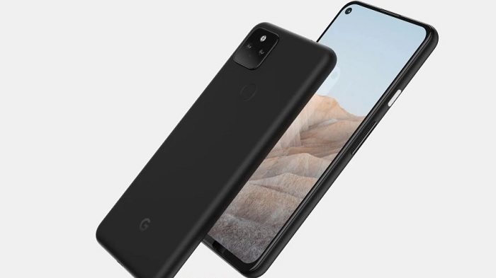 Cạnh trái của Pixel 5a để trống