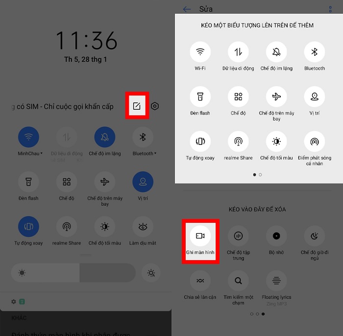 Tạo icon để dễ sử dụng tính năng quay màn hình hơn
