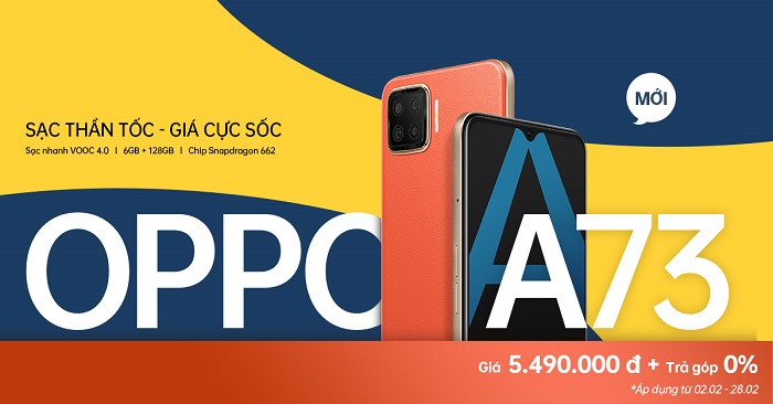 Viettel Store chính thức mở bán OPPO A73