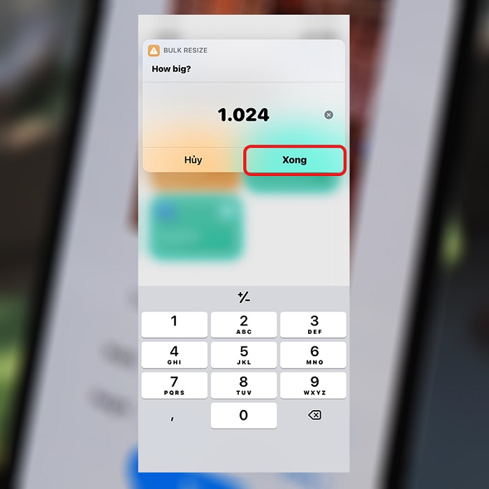 resize ảnh hàng loạt trên iPhone