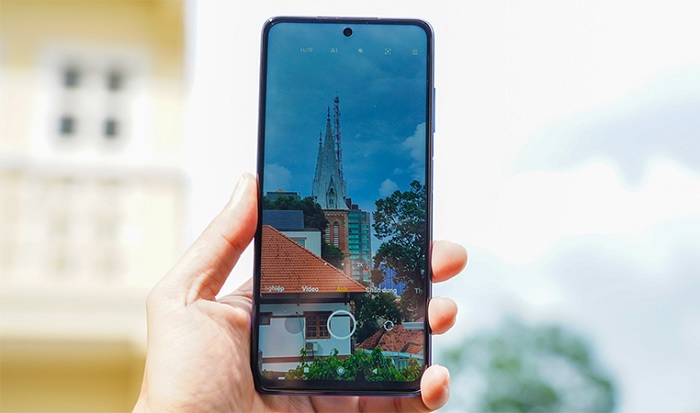 Giao diện camera trên POCO X3 NFC