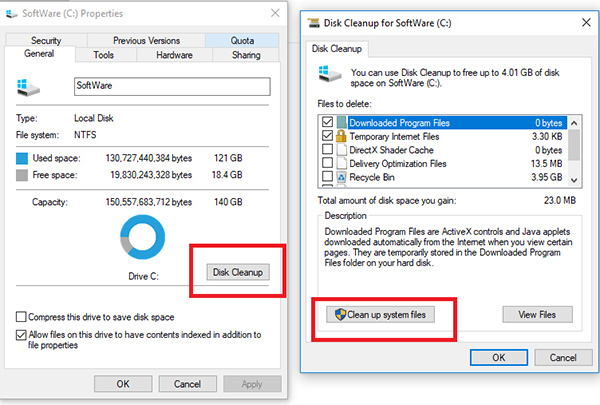 Dọn rác máy tính Win 10 bằng cách Disk Cleanup (1)