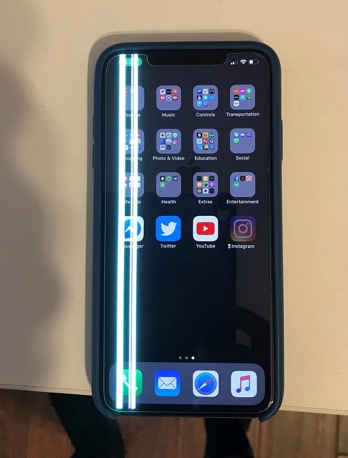 iPhone bị lỗi sọc màn hình