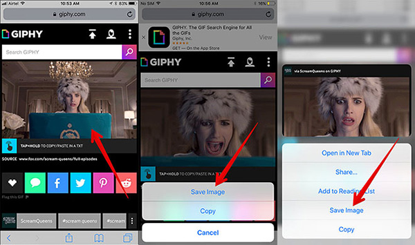 Tải và lưu ảnh GIF về iPhone bằng ứng dụng GIPHY