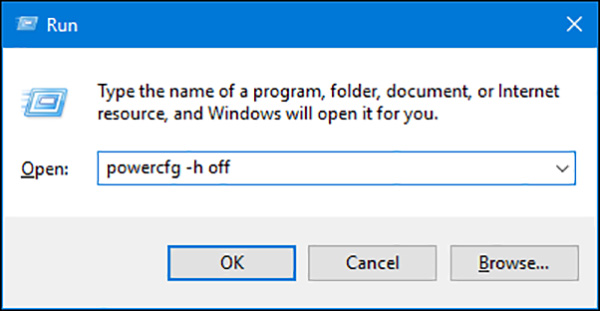 Tắt tính năng Hibernate