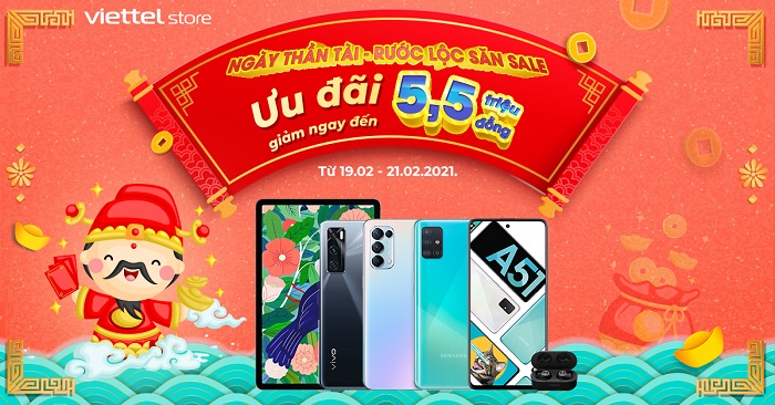 Ngày thần tài - Rước lộc săn sale - Ưu đãi giảm đến 5,5 triệu đồng