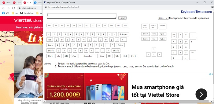 Giao diện Launch the Tester