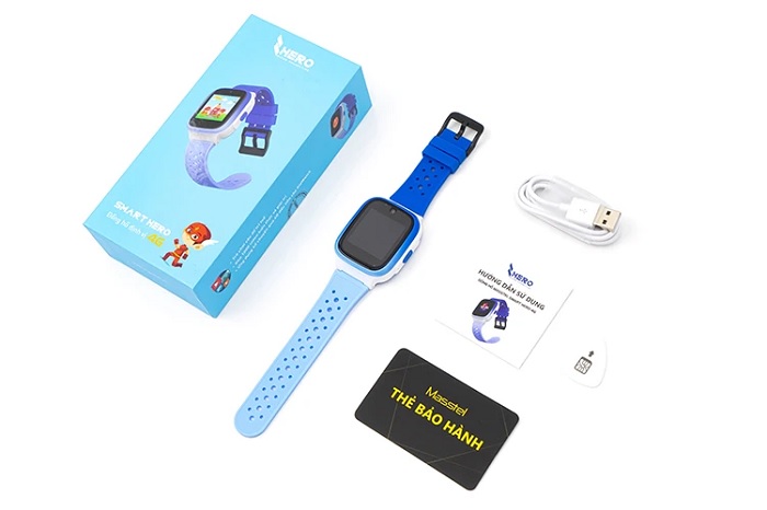Hộp đựng và các phụ kiện đi kèm Masstel Smart Hero 4G