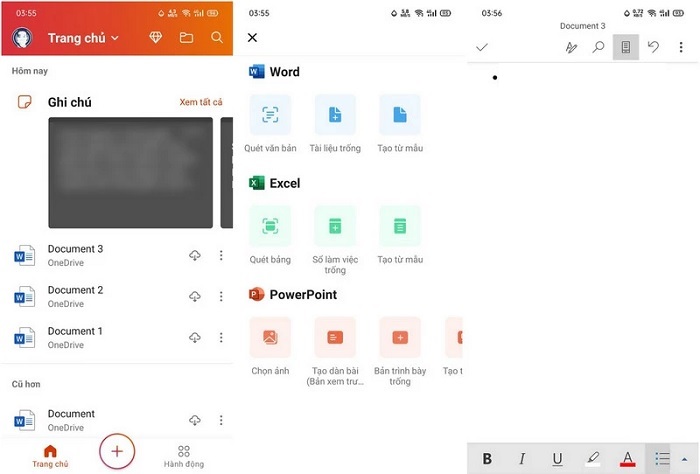 Microsoft Office - ứng dụng văn phòng cho điện thoại Android