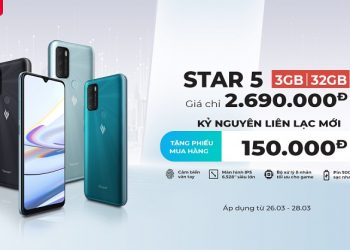 Vsmart Star 5 đã chính thức mở bán cùng chương trình flash sale hấp dẫn tại Viettel Store. Máy sở hữu cấu hình ổn, dung lượng pin trâu, đặc biệt Star 5 được trang bị công nghệ SIM ảo vSIM. Theo đó, khi kích hoạt vSIM, người dùng sẽ nhận được gói dữ liệu truy cập Internet 4G 10 GB/tháng miễn phí trong 18 tháng. Mua ngay kẻo lỡ bạn ơi!