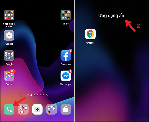 Hướng dẫn cách ẩn ứng dụng trên Oppo (3)