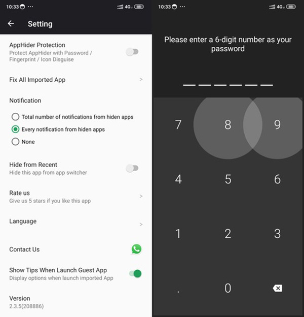 Khóa và ẩn đi chính App Hider
