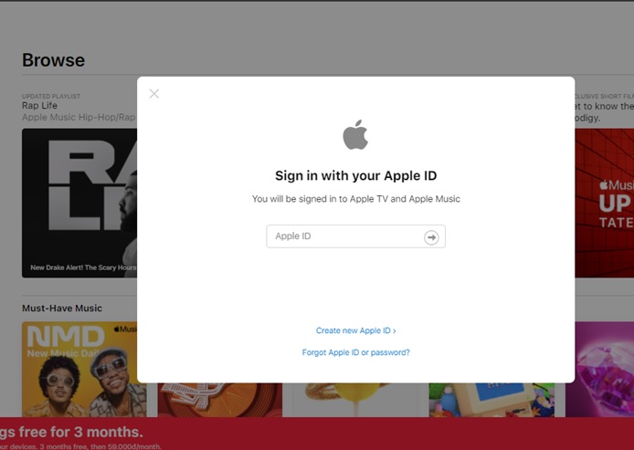 Nhập ID Apple