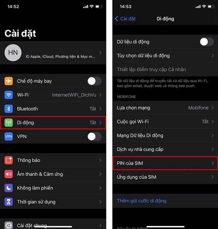 cách đặt mã PIN cho thẻ SIM trên điện thoại