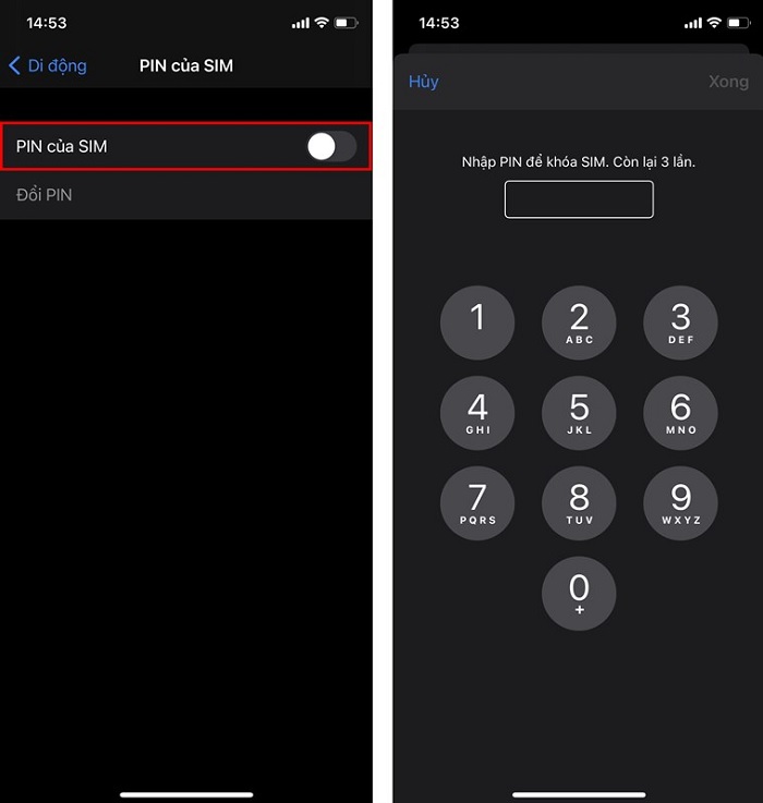 cách đặt mã PIN cho thẻ SIM trên điện thoại
