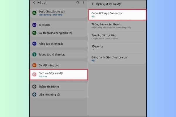 Kích hoạt chế độ lớp phủ