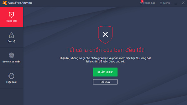 Hướng dẫn tắt Avast Free Antivirus hoàn toàn trên Win 10 (1)