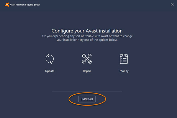 Hướng dẫn gỡ cài đặt Avast Antivirus hoàn toàn