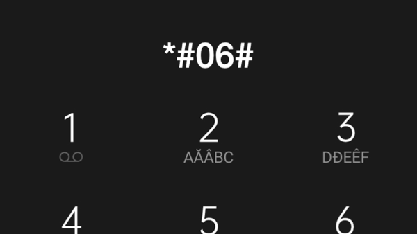Nhập cú pháp *#06#
