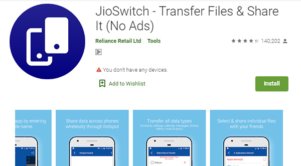 Chuyển ảnh từ iPhone sang Android bằng ứng dụng JioSwitch