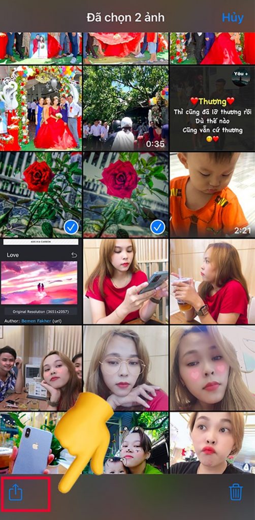 Copy hình ảnh từ iPhone vào máy tính MacOS bằng Airdrop (2)