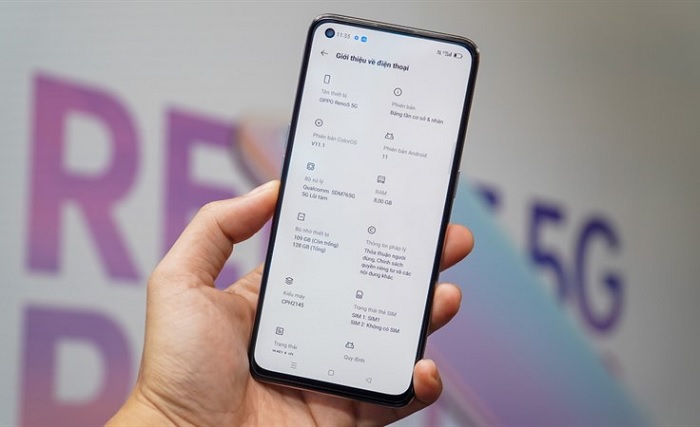 Thông số kỹ thuật OPPO Reno5 5G