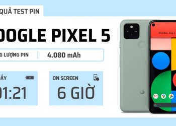 đánh giá pin Google Pixel 5