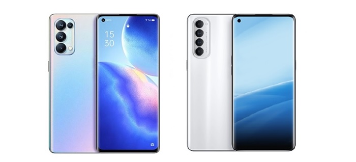 OPPO Reno5 5G bên trái và OPPO Reno4 Pro bên phải