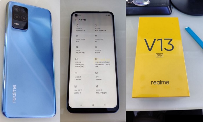 Ngoài thiết kế thì thông số kỹ thuật Realme V13 cũng được hé lộ