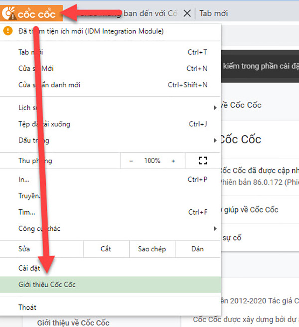 Cập nhật phiên bản trình duyệt web mới (1)