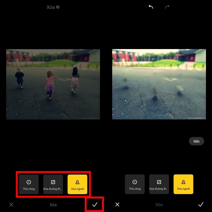 Xóa người trong bức ảnh