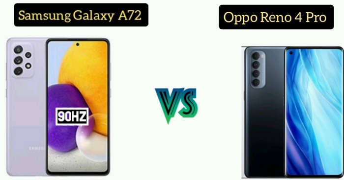 Nên mua Samsung Galaxy A72 hay OPPO Reno4 Pro?