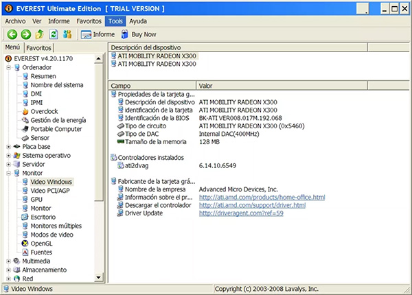 Phần mềm kiểm tra thông số máy tính Everest Ultimate Edition