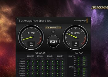 Phần mềm Blackmagic Disk Speed Test