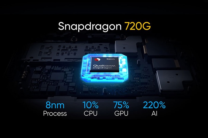Chip Snapdragon 720G được sản xuất trên tiến trình 8nm và được tối ưu để chơi game