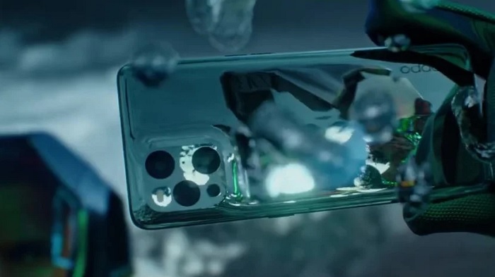 Hình ảnh được cắt trong video quảng cáo OPPO Find X3 Pro