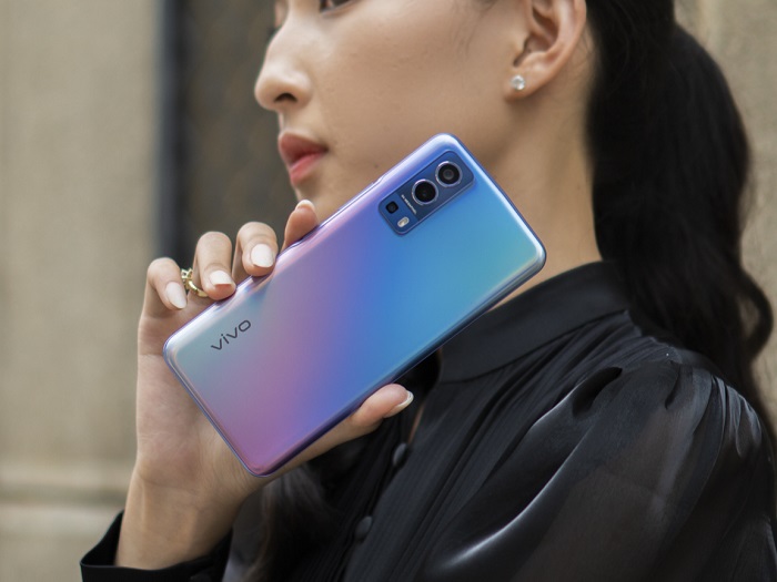 Vivo Y72 5G màu Xanh Kẹo Ngọt