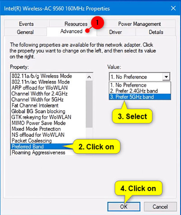Cách đổi tần số wifi cho Wireless Network Adapter trong Windows (1)