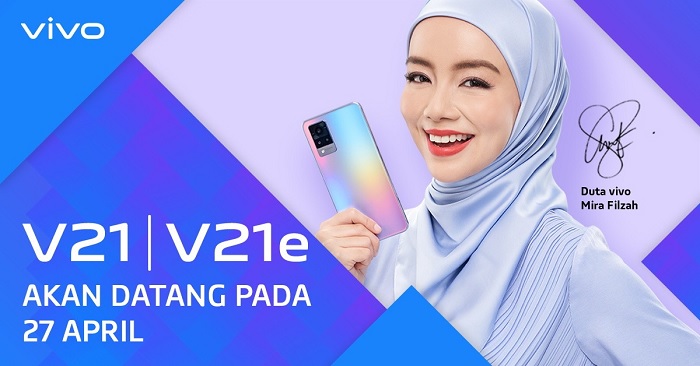 Poster tiết lộ ngày ra mắt Vivo V21
