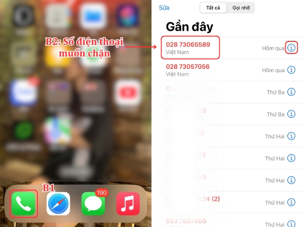 chặn số lạ trên iphone